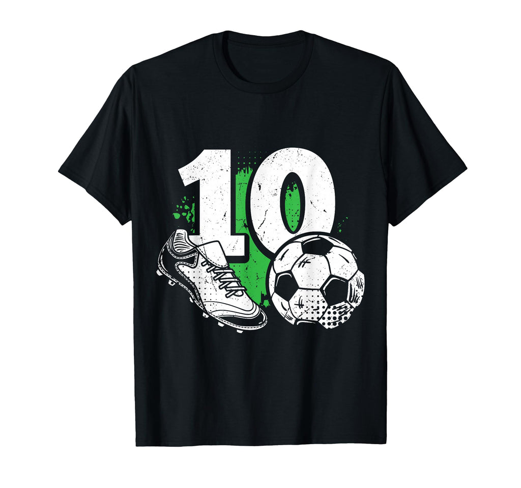 10Th Birthday Soccer Player Football T-Shirt - Custom Art Print for Adults - T-Shirt, Sweatshirt, Hoodie