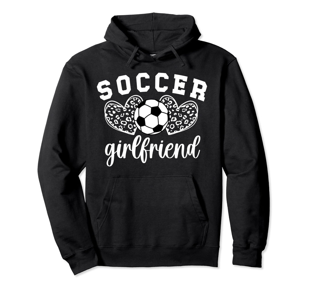 Soccer Girlfriend Hearts Soccer Hoodie - Minimalist Print Men Women - T-Shirt, Sweatshirt, Hoodie