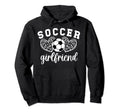 Soccer Girlfriend Hearts Soccer Hoodie - Minimalist Print Men Women - T-Shirt, Sweatshirt, Hoodie