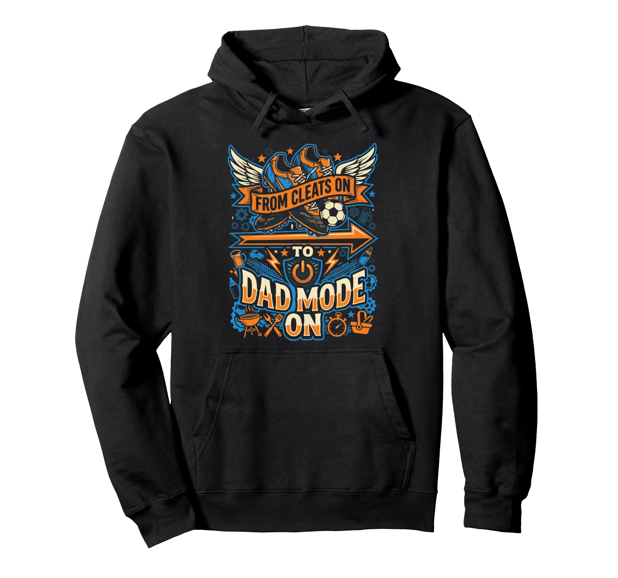 Soccer Player Soccer Dad Kick Sport Hoodie - Fun Novelty Design for Adults - T-Shirt, Sweatshirt, Hoodie