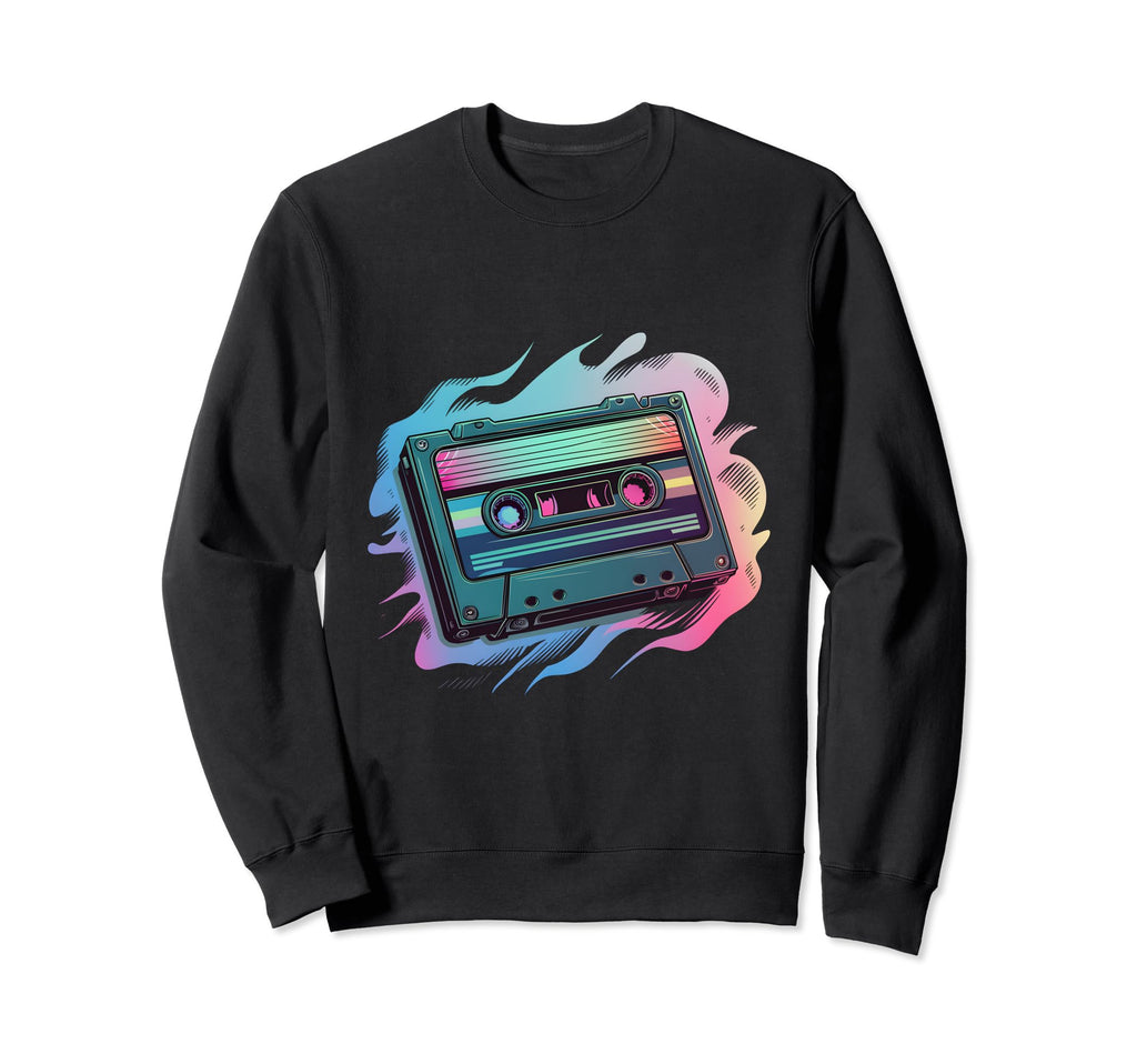 80S Tape Cassette Nostalgia Sweatshirt - Unique Graphic Men Women - T-Shirt, Sweatshirt, Hoodie