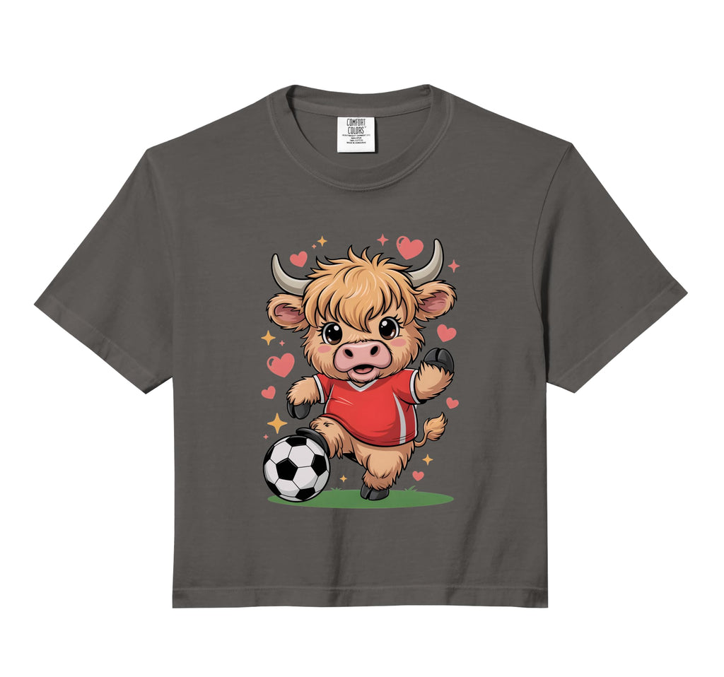 Kawaii Soccer Cow Just Who Loves Sweatshirt - Streetwear Style Unisex - T-Shirt, Sweatshirt, Hoodie
