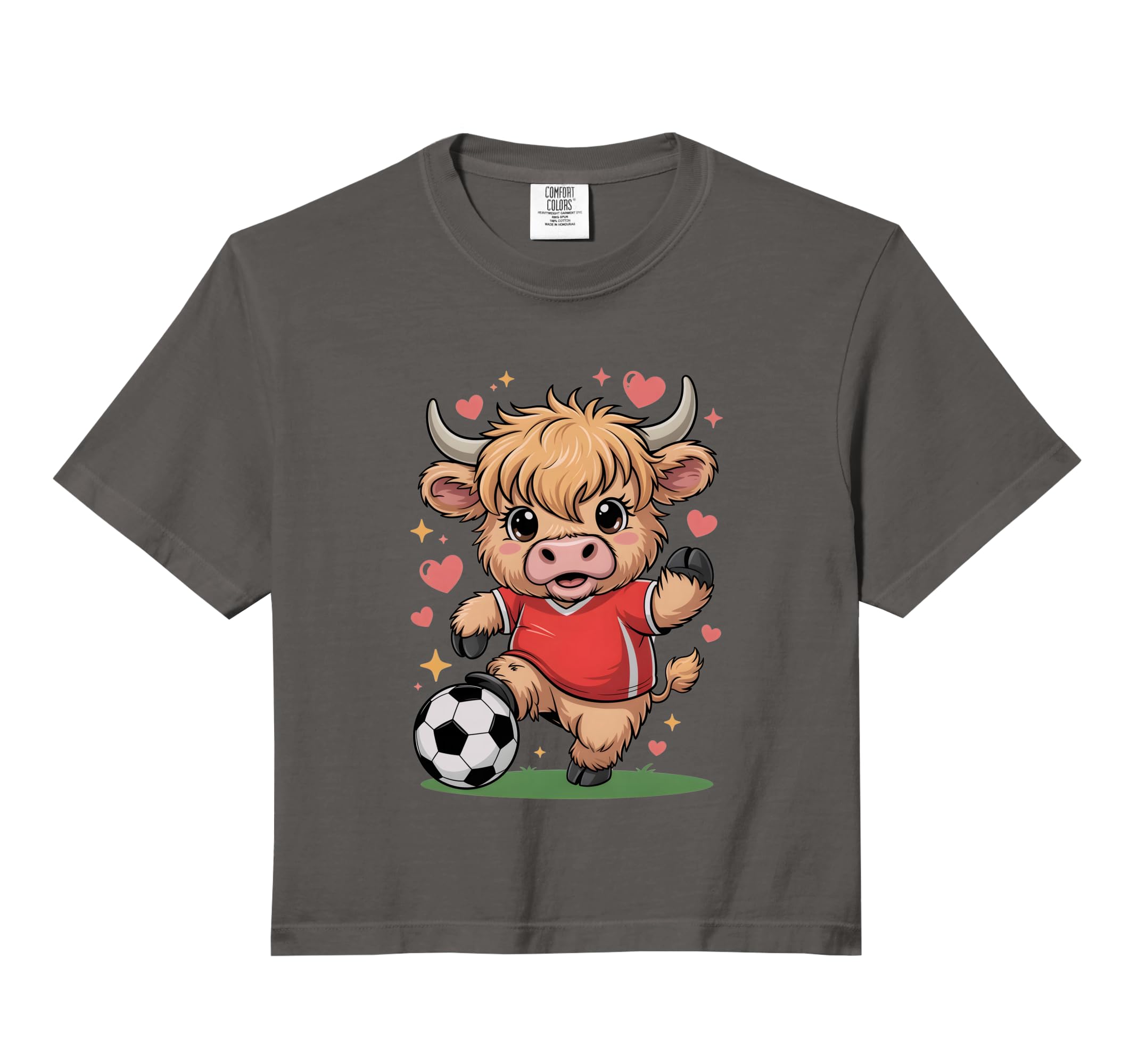 Kawaii Soccer Cow Just Who Loves Sweatshirt - Streetwear Style Unisex - T-Shirt, Sweatshirt, Hoodie