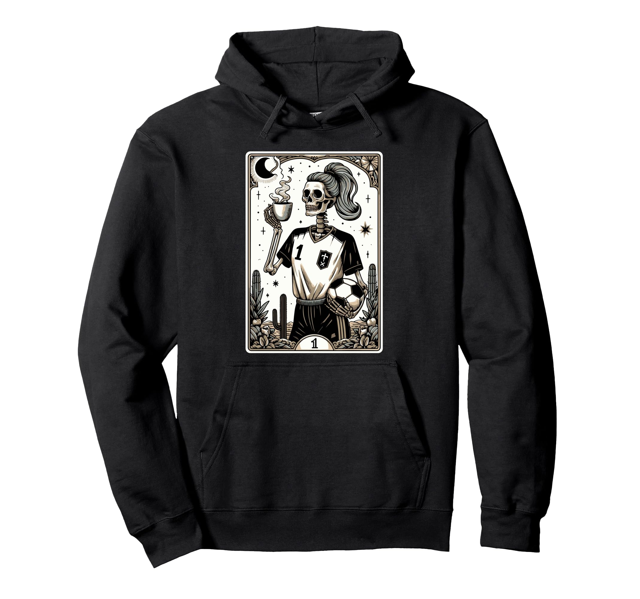 Soccer Mom Soccer Mum Tarot Card Hoodie - Novelty Apparel for Adults - T-Shirt, Sweatshirt, Hoodie