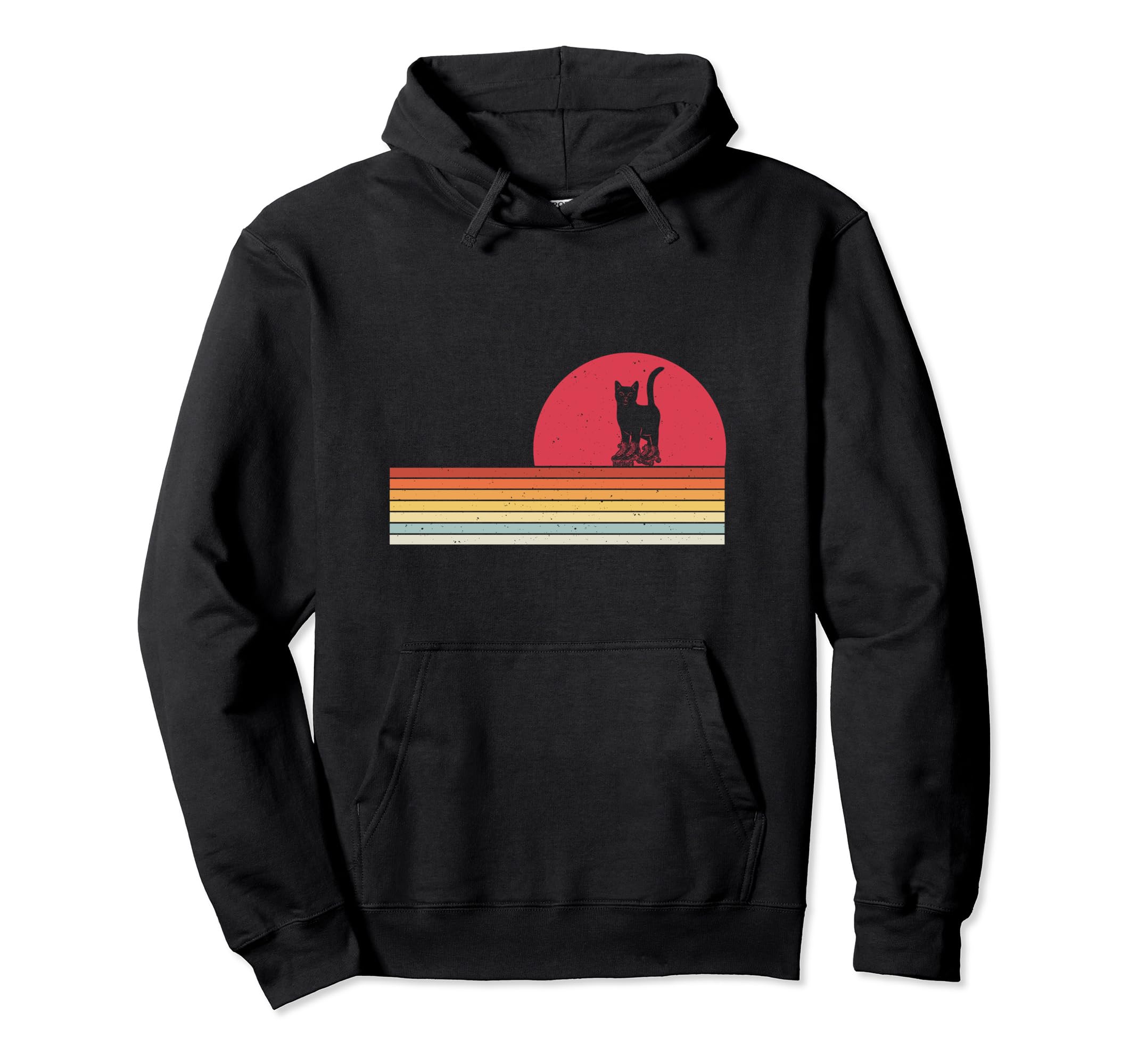 Cat Roller Skates Fun Skating Hoodie - Custom Art Print Men Women - T-Shirt, Sweatshirt, Hoodie