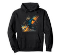 Fierce Soccer Wolf Power Kick Hoodie - Aesthetic Graphic for Adults - T-Shirt, Sweatshirt, Hoodie