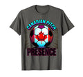 Canadian Pitch Presence Soccer Ball Flag T-Shirt - Graphic Print Unisex - T-Shirt, Sweatshirt, Hoodie