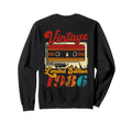 Born 1986 Cassette Tape 40S Sweatshirt - Casual Everyday Wear Men Women - T-Shirt, Sweatshirt, Hoodie