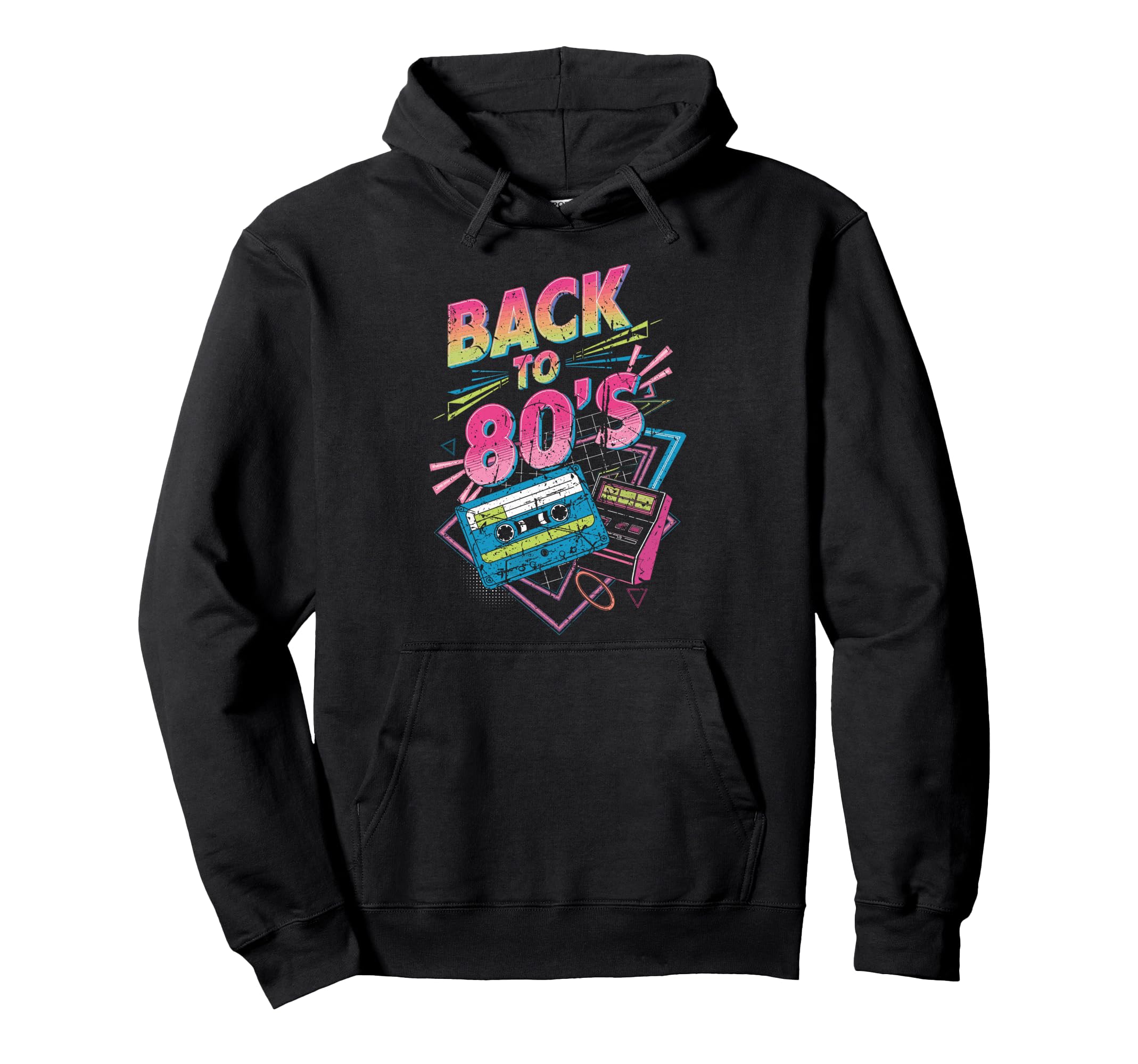 80S Party Vibes Cassette Tape Hoodie - Minimalist Print Unisex - T-Shirt, Sweatshirt, Hoodie