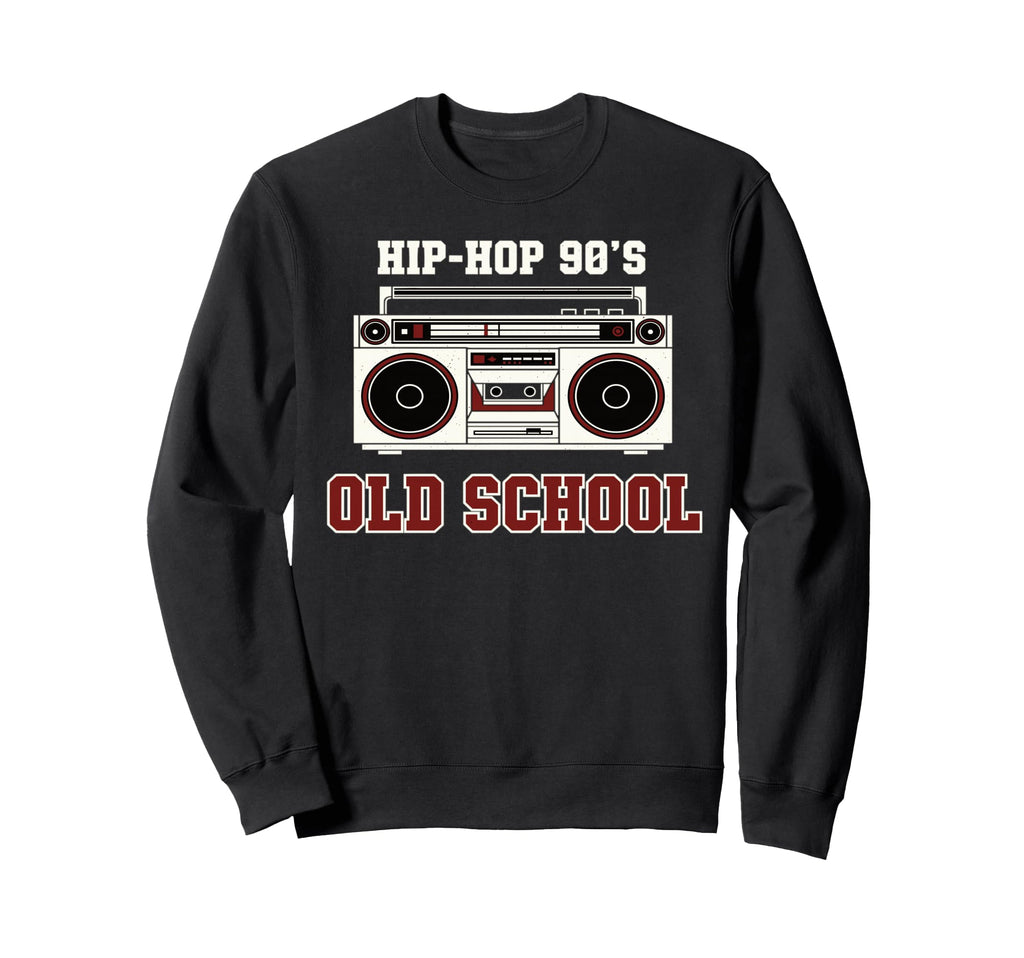 Hip Hop 90S Old School Vinyl Sweatshirt - Fun Novelty Design for Adults - T-Shirt, Sweatshirt, Hoodie