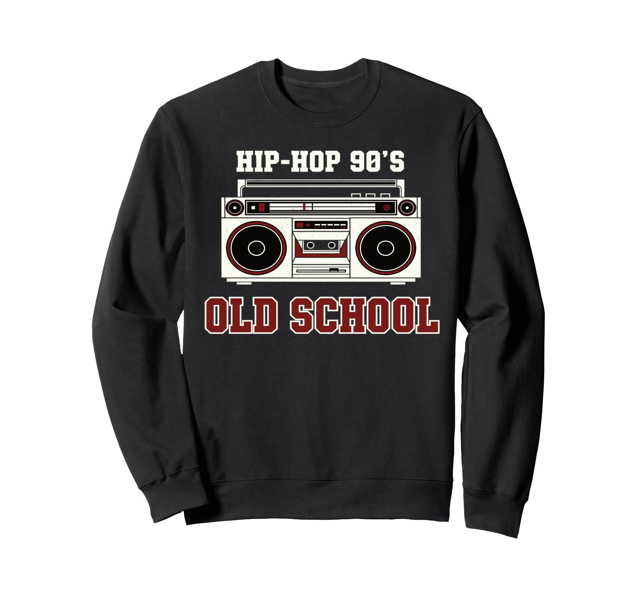 Hip Hop 90S Old School Vinyl Sweatshirt - Fun Novelty Design for Adults - T-Shirt, Sweatshirt, Hoodie