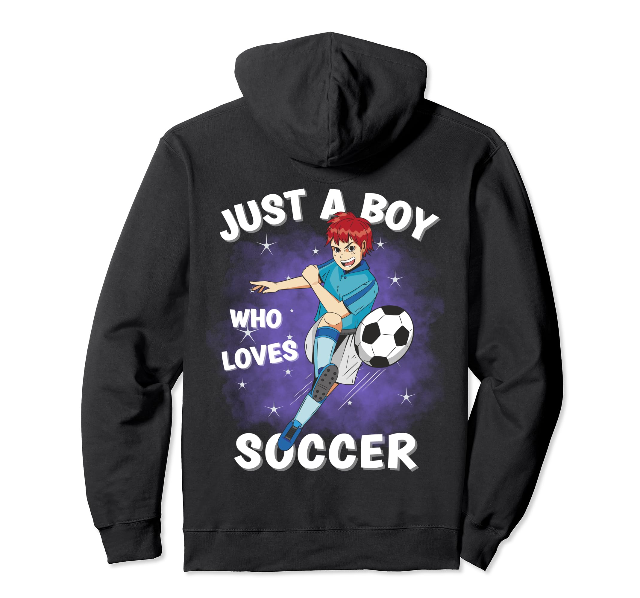 Just Who Loves Soccer Funny Hoodie - Trendy Graphic Men Women - T-Shirt, Sweatshirt, Hoodie