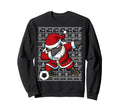 Black African American Santa Sweatshirt - Aesthetic Graphic for Adults - T-Shirt, Sweatshirt, Hoodie