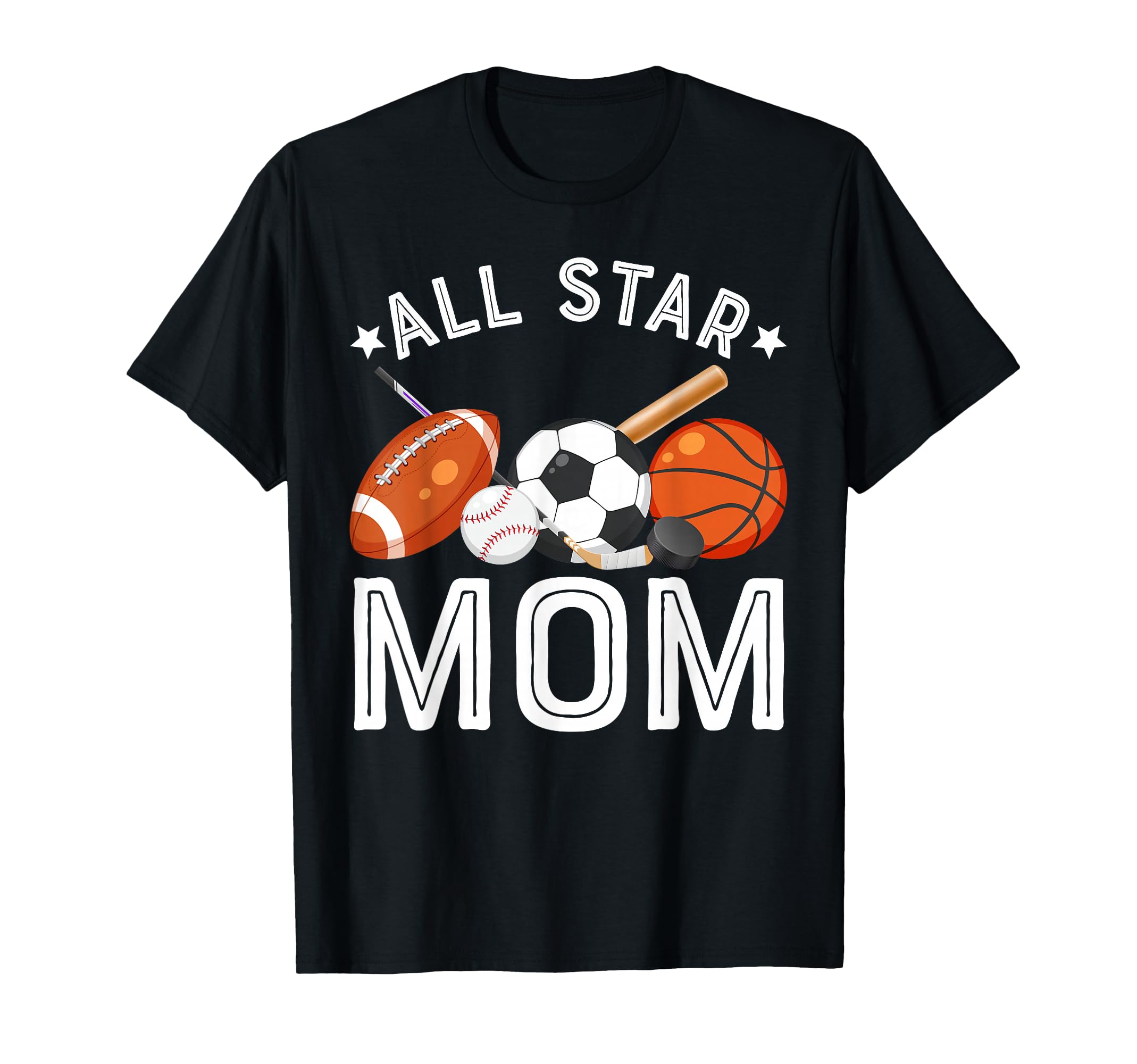 All Star Mom Birthday Basketball T-Shirt - Minimalist Print for Adults - T-Shirt, Sweatshirt, Hoodie