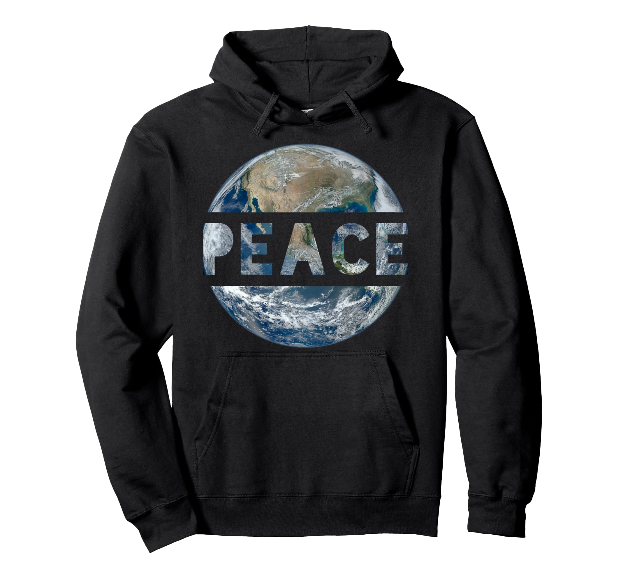 World Peace Earth Conscious Humanity Hoodie - Custom Art Print for Adults - T-Shirt, Sweatshirt, Hoodie