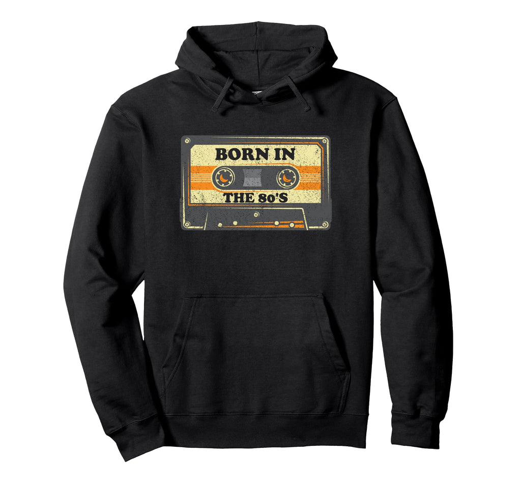 Born 80S Audio Cassette Tape 1980S Hoodie - Custom Art Print Unisex - T-Shirt, Sweatshirt, Hoodie