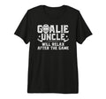 Mens Funny Hockey Goalie Uncle Ice Hockey T-Shirt - Unique Graphic Unisex - T-Shirt, Sweatshirt, Hoodie