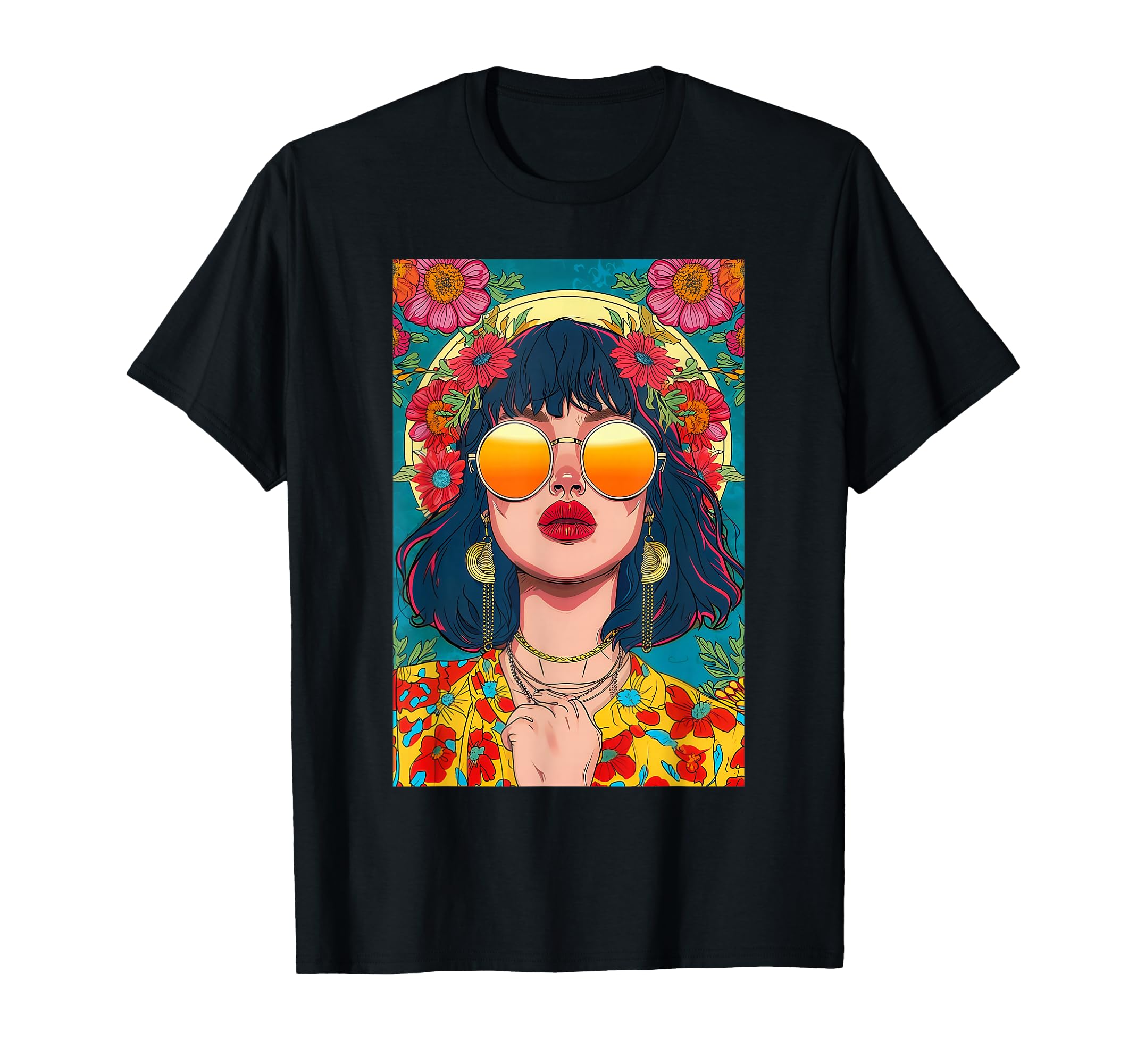 Boho And Flowers Art Magic Nature T-Shirt - Graphic Print Men Women - T-Shirt, Sweatshirt, Hoodie
