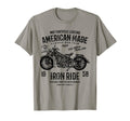 American Motorcycle Distressed T-Shirt - Custom Art Print Men Women - T-Shirt, Sweatshirt, Hoodie