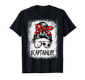 Bleached Captain Life Soccer Messy Bun T-Shirt - Streetwear Style Unisex - T-Shirt, Sweatshirt, Hoodie