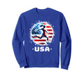 Womens Soccer Team American Flag Sweatshirt - Unique Graphic for Adults - T-Shirt, Sweatshirt, Hoodie