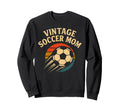 Soccer Mom Distressed Ball Sweatshirt - Graphic Print Men Women - T-Shirt, Sweatshirt, Hoodie