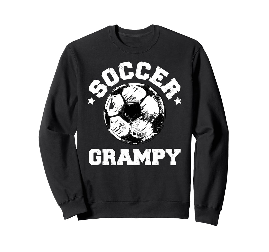 Soccer Grampy Soccer Ball Distressed Sweatshirt - Custom Art Print Unisex - T-Shirt, Sweatshirt, Hoodie