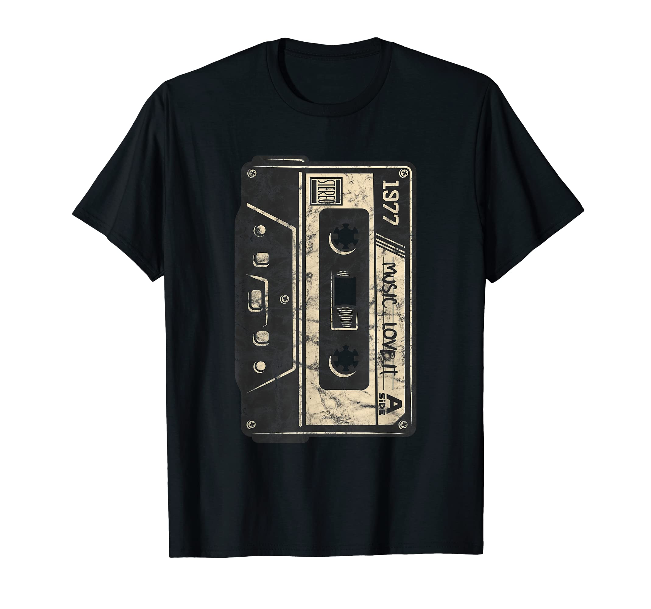 1977 Birth Year Birthday Cassette Mixtape T-Shirt - Unique Graphic Unisex - T-Shirt, Sweatshirt, Hoodie