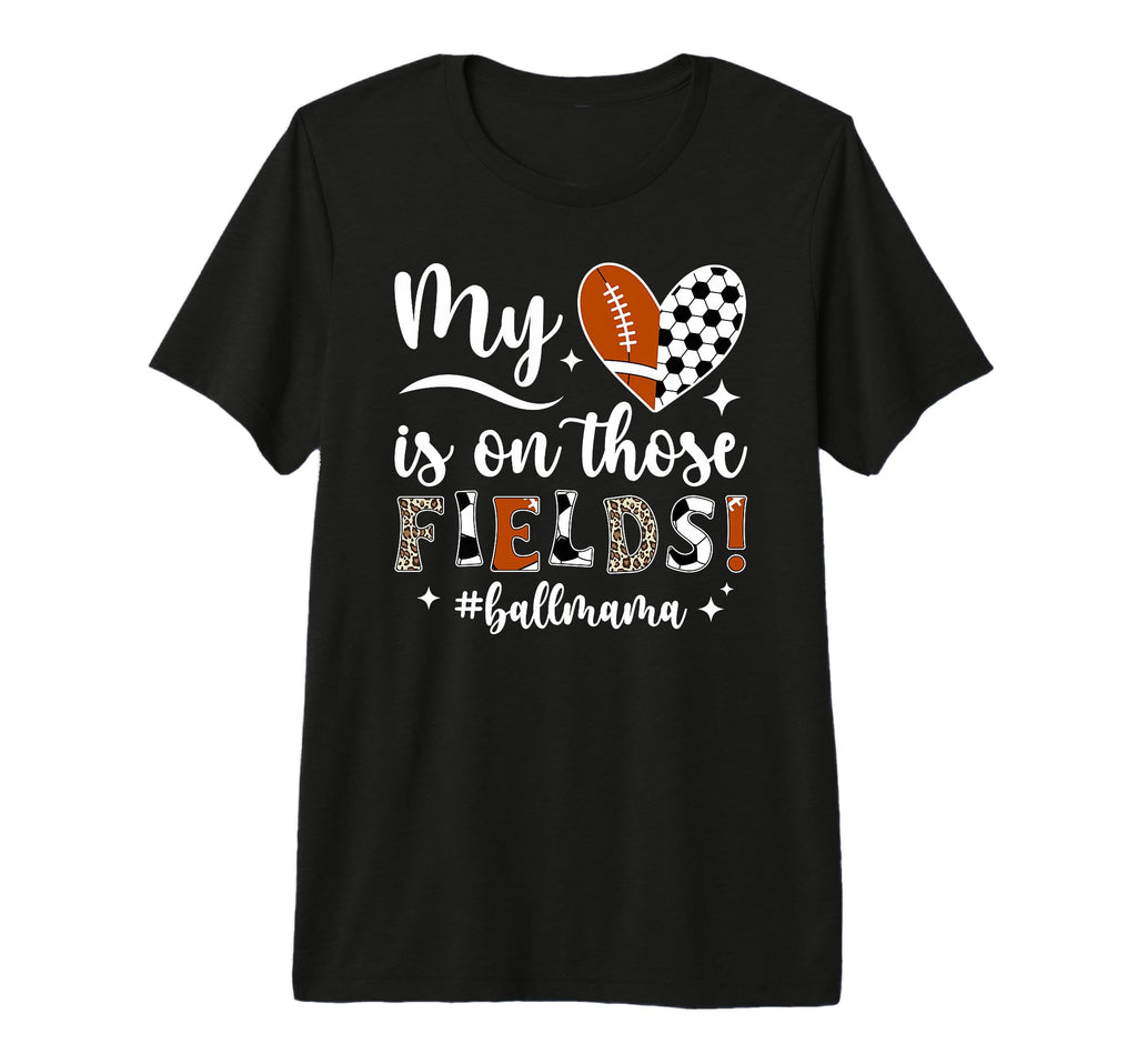 Those Fields Ball Mama Football T-Shirt - Minimalist Print for Adults - T-Shirt, Sweatshirt, Hoodie