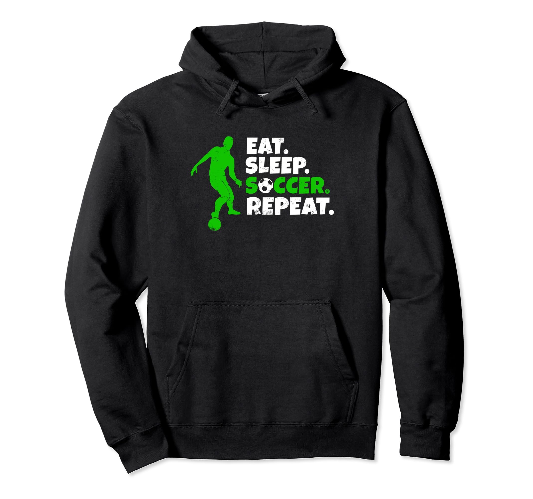 Eat Sleep Soccer Repeat Goalie Hoodie - Minimalist Print Men Women - T-Shirt, Sweatshirt, Hoodie