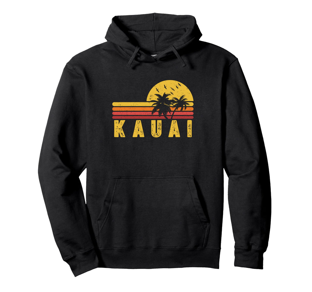 Kauai Surfing Hawaiian Hawaii Gifts Hoodie - Minimalist Print Men Women - T-Shirt, Sweatshirt, Hoodie