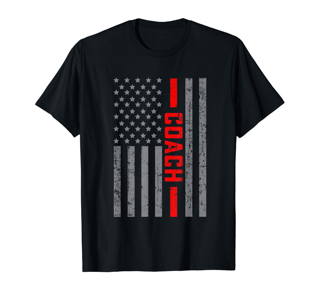 American Flag Coach Us Flag Dad T-Shirt - Trendy Graphic for Adults - T-Shirt, Sweatshirt, Hoodie