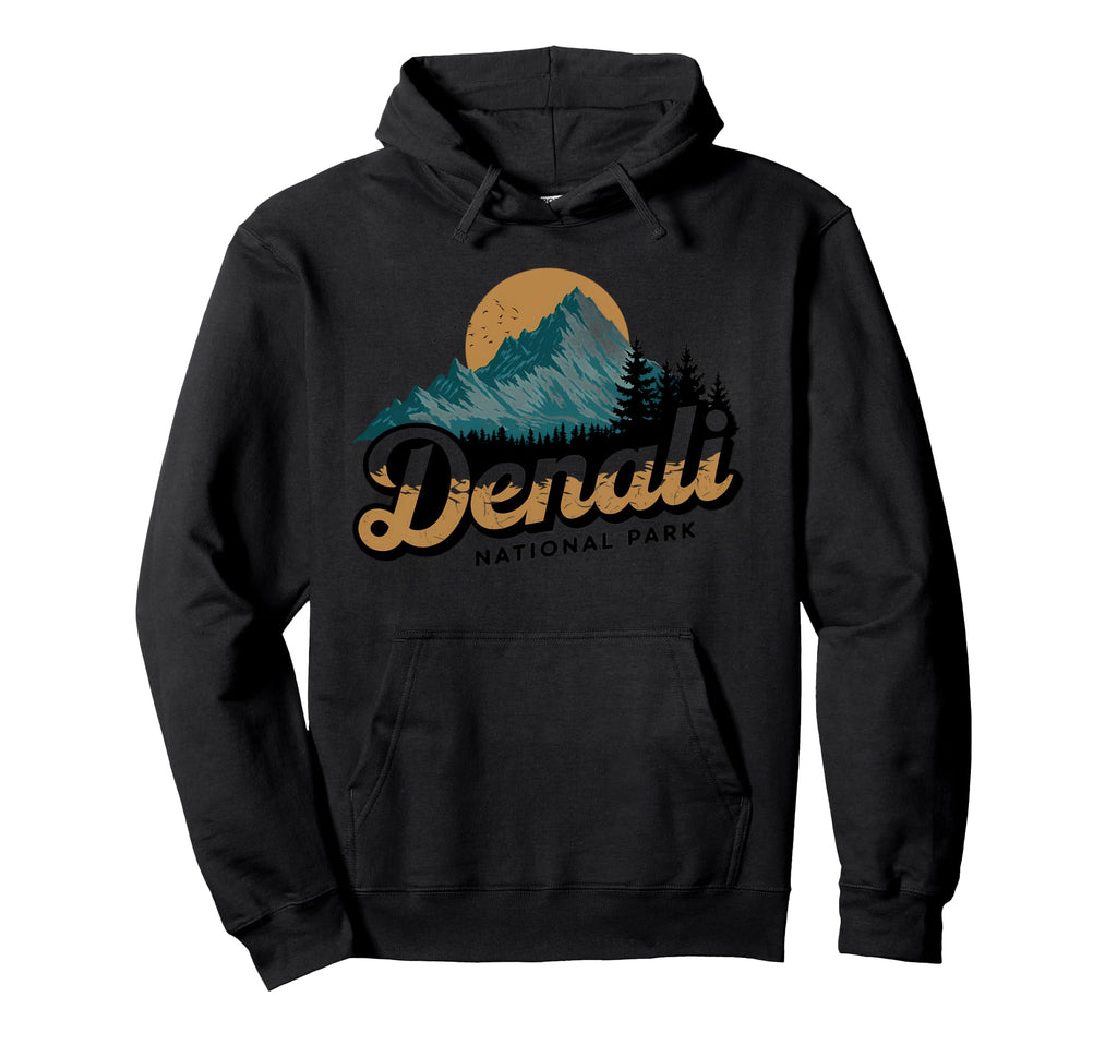 Denali Est 1917 Alaska National Park Hoodie - Novelty Apparel Men Women - T-Shirt, Sweatshirt, Hoodie