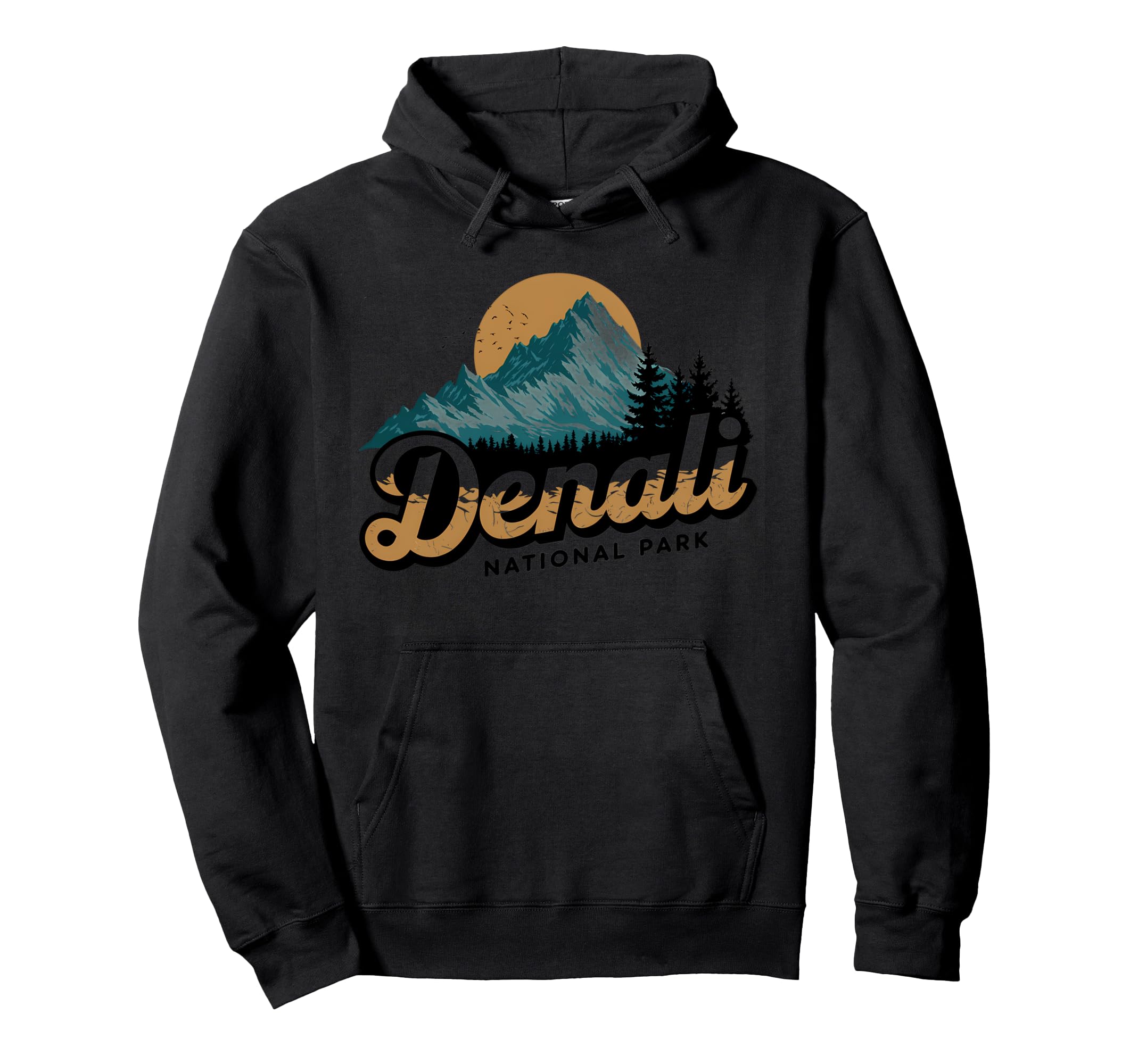 Denali Est 1917 Alaska National Park Hoodie - Novelty Apparel Men Women - T-Shirt, Sweatshirt, Hoodie