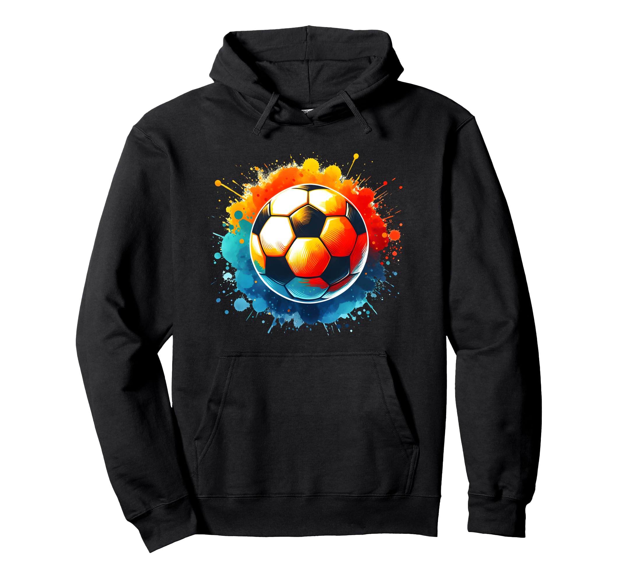 Soccer Art Soccer Player Hoodie - Aesthetic Graphic Men Women - T-Shirt, Sweatshirt, Hoodie