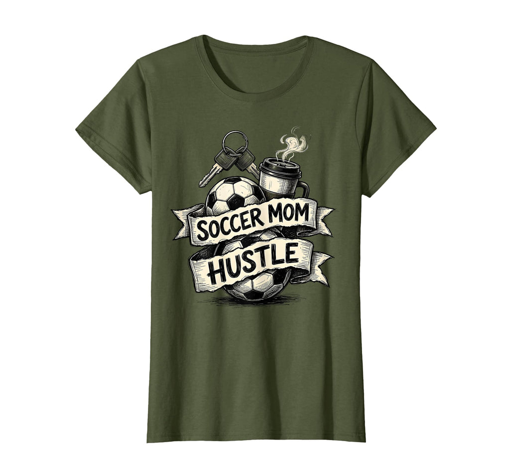 Soccer Mom Hustle T-Shirt - Unique Graphic Unisex - T-Shirt, Sweatshirt, Hoodie