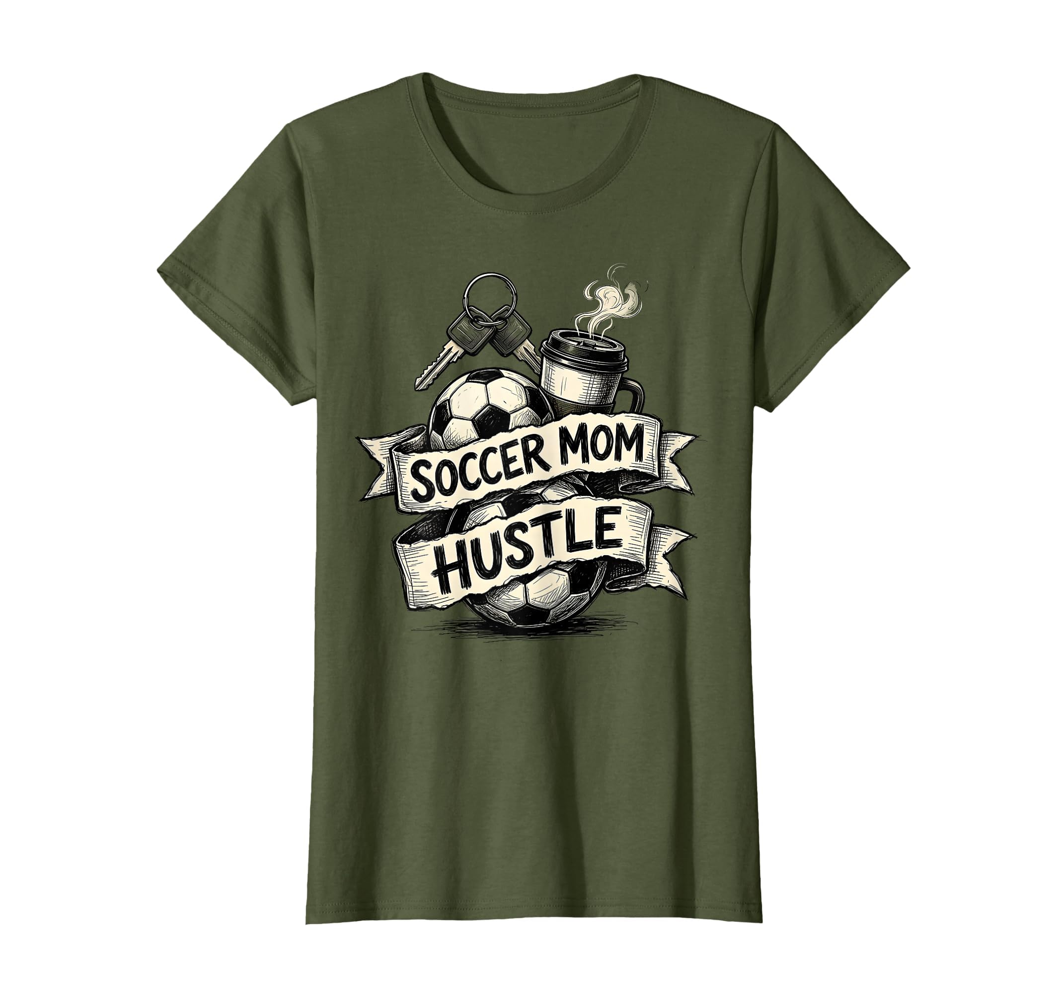 Soccer Mom Hustle T-Shirt - Unique Graphic Unisex - T-Shirt, Sweatshirt, Hoodie