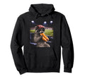 Funny Patriotic Raccoon Eating Hot Dog Hoodie - Trendy Graphic Unisex - T-Shirt, Sweatshirt, Hoodie