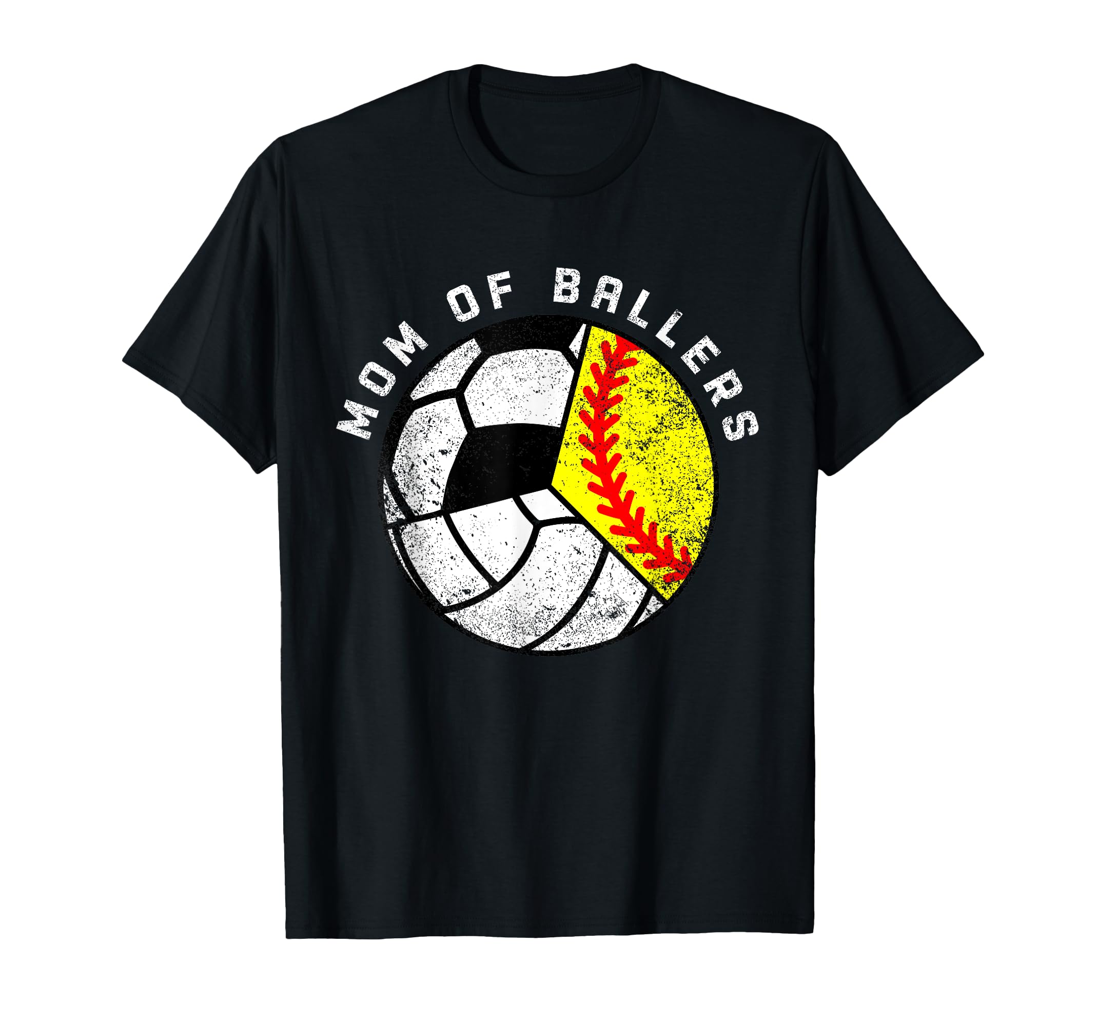 Mom Ballers Funny Softball Volleyball T-Shirt - Streetwear Style Men Women - T-Shirt, Sweatshirt, Hoodie