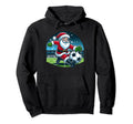 Santa Loves Soccer Hoodie - Aesthetic Graphic Unisex - T-Shirt, Sweatshirt, Hoodie
