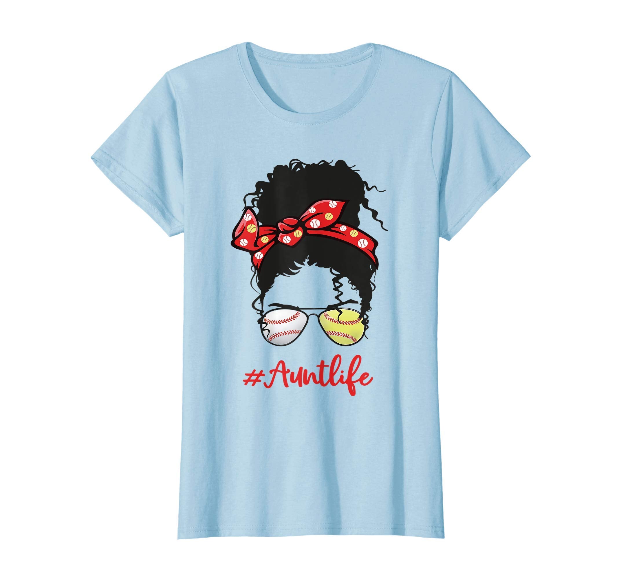 Womens Baseball Aunt Auntlife Softball T-Shirt - Graphic Print Men Women - T-Shirt, Sweatshirt, Hoodie