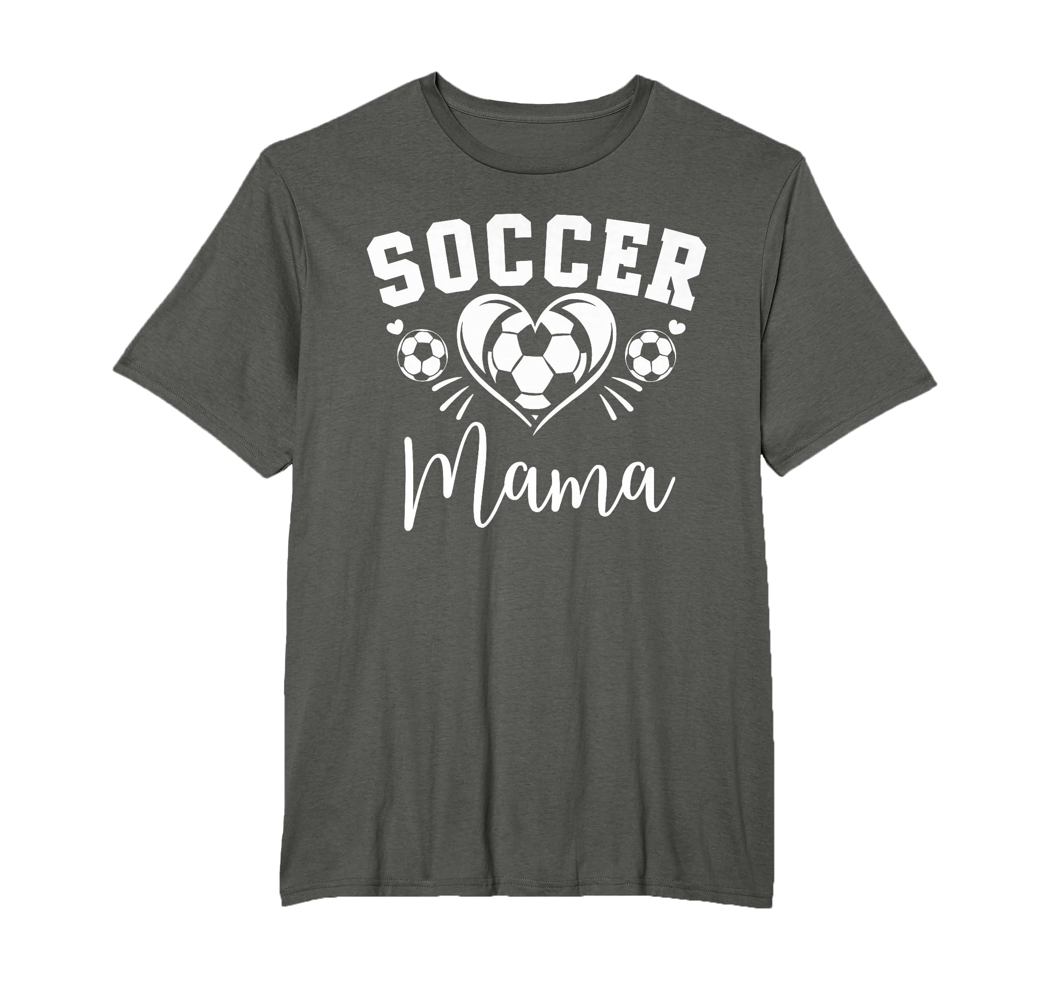 Soccer Mama Soccer Heart T-Shirt - Casual Everyday Wear for Adults - T-Shirt, Sweatshirt, Hoodie