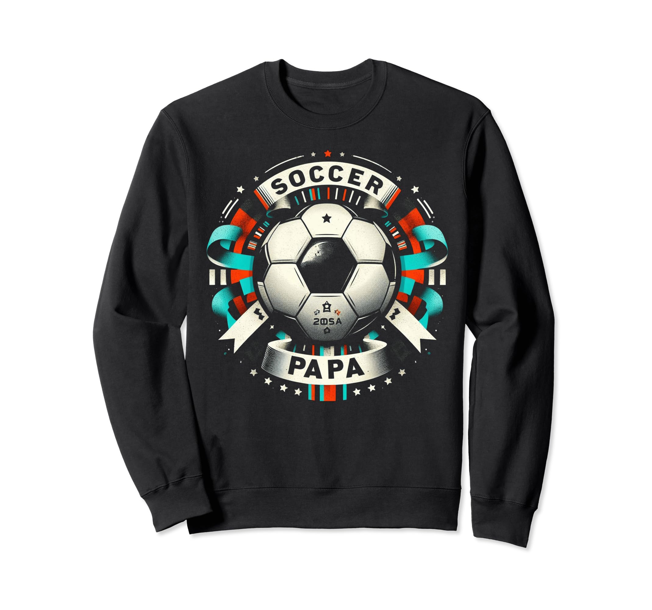 Soccer Papa Family Matching Dad Sweatshirt - Aesthetic Graphic for Adults - T-Shirt, Sweatshirt, Hoodie