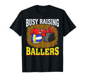 Busy Raising Ballers Volleyball Hockey T-Shirt - Unique Graphic for Adults - T-Shirt, Sweatshirt, Hoodie