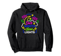 Dark Nights Neon Lights Gothic Occult Hoodie - Custom Art Print for Adults - T-Shirt, Sweatshirt, Hoodie