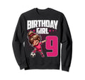 9Th Birthday Soccer Dabbing 9 Years Sweatshirt - Custom Art Print Unisex - T-Shirt, Sweatshirt, Hoodie