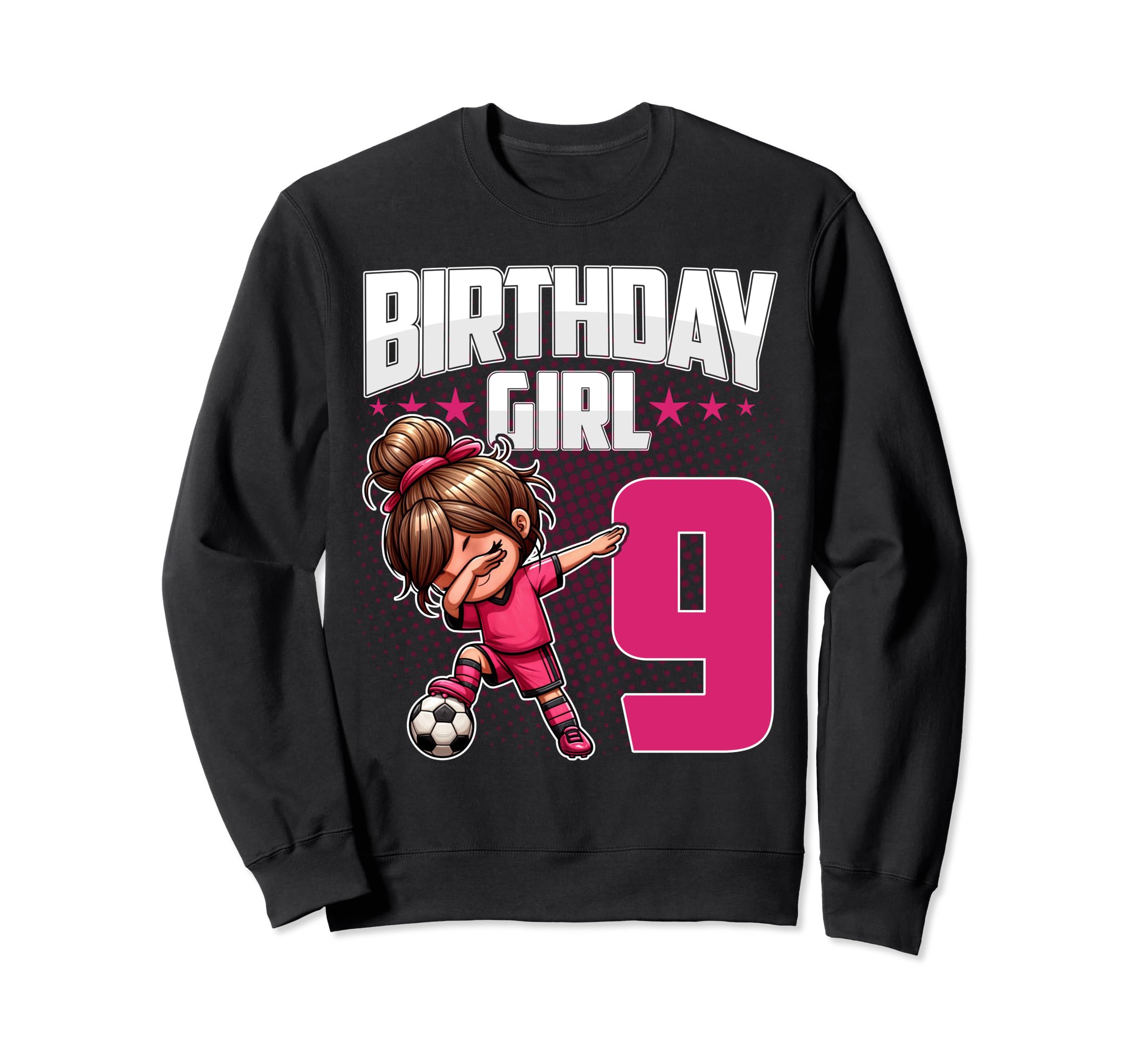 9Th Birthday Soccer Dabbing 9 Years Sweatshirt - Custom Art Print Unisex - T-Shirt, Sweatshirt, Hoodie