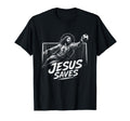 Funny Jesus Saves Soccer Goalie T-Shirt - Casual Everyday Wear for Adults - T-Shirt, Sweatshirt, Hoodie