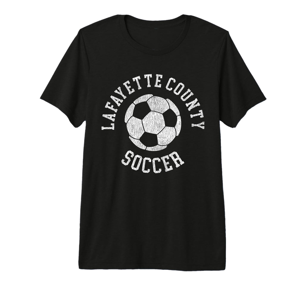 Lafayette County Soccer Distressed T-Shirt - Custom Art Print for Adults - T-Shirt, Sweatshirt, Hoodie