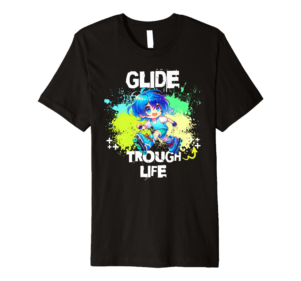 Roller Skating 70S 80S Skates T-Shirt - Minimalist Print Men Women - T-Shirt, Sweatshirt, Hoodie